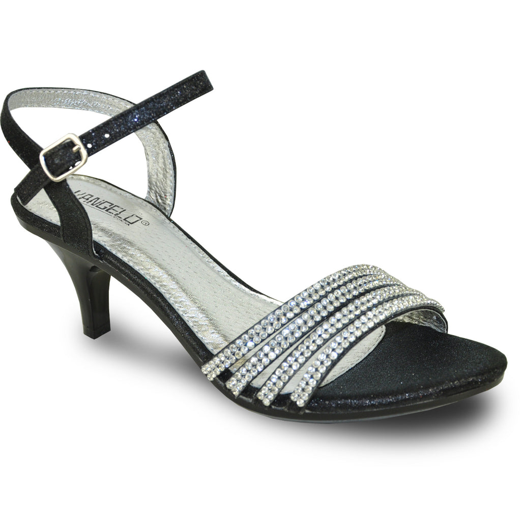 VANGELO Women Sandal FERNE-1 Heel Party Prom & Wedding Sandal Black