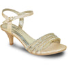 VANGELO Women Sandal FERNE-1 Heel Party Prom & Wedding Sandal Champagne