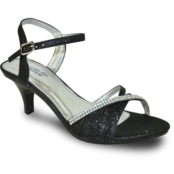 VANGELO Women Sandal FERNE-2 Heel Party Prom & Wedding Sandal Black