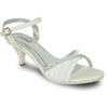 VANGELO Women Sandal FERNE-2 Heel Party Prom & Wedding Sandal White