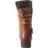 VANGELO Waterproof Women Boot HF0601 Ankle Winter Fur Casual Boot Brown