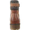 VANGELO Waterproof Women Boot HF0615 Ankle Casual Boot Brown