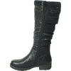 VANGELO Waterproof Women Boot HF0617 Knee High Winter Fur Casual Boot Black
