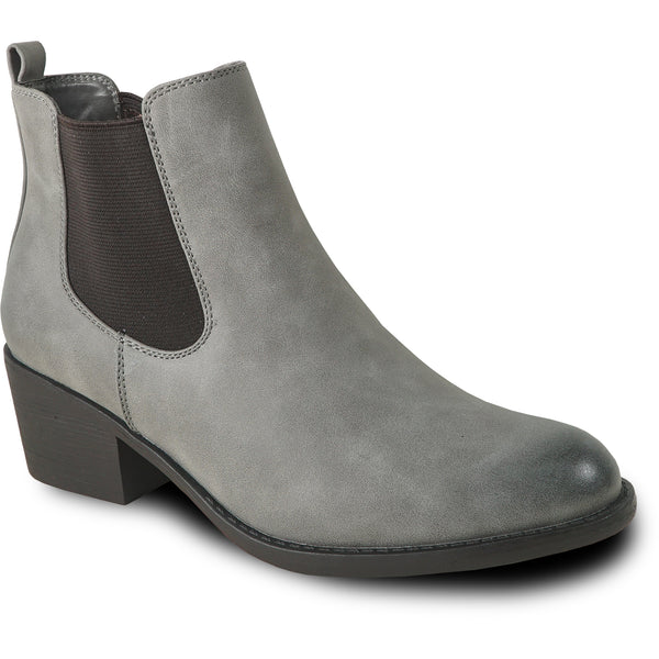 VANGELO Women Boot HF1402 Ankle Dress Boot Grey