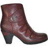 VANGELO Women Boot HF8400 Ankle Dress Boot Bordo Red