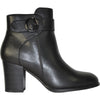 VANGELO Women Boot HF8401 Ankle Dress Boot Black