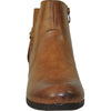 VANGELO Women Boot HF8404 Ankle Dress Boot Brown
