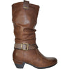 VANGELO Women Boot HF8421 Knee High Dress Boot Brown