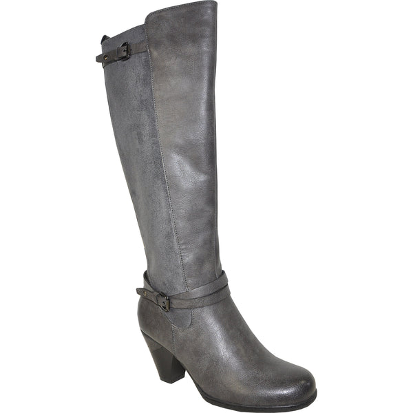 VANGELO Women Boot HF8422 Knee High Dress Grey