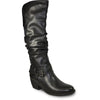 VANGELO Women Boot HF9425 Knee High Dress Boot Black