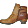 VANGELO Women Boot HF9429 Ankle Dress Boot Cognac Brown