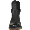 VANGELO Women Water Proof Boot HF9536 Ankle Winter Fur Casual Boot Black