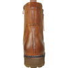 VANGELO Women Water Proof Boot HF9538 Ankle Winter Fur Casual Boot Cognac Brown