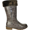 VANGELO Women Water Proof Boot HF9539 Knee High Winter Fur Casual Boot Cool Brown
