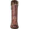 VANGELO Women Water Proof Boot HF9539 Knee High Winter Fur Casual Boot Rose Red
