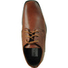 BRAVO Boy Dress Shoe KING-1KID Oxford Shoe School Uniform Brown