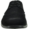 BRAVO Men Dress Shoe KING-3 Wingtip Oxford Shoe Black