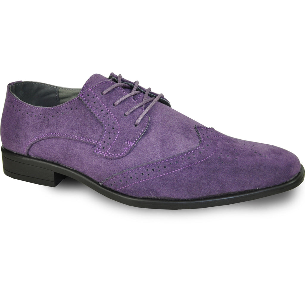 Mens purple online suede dress shoes