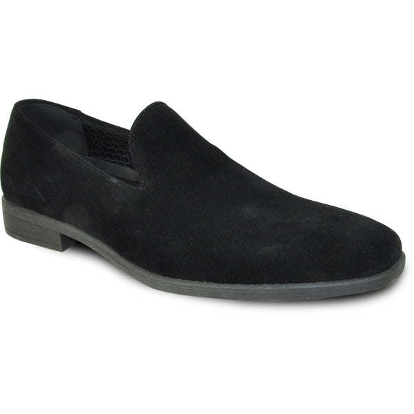 VANGELO Men Dress Shoe KING-5 Loafer Formal Tuxedo for Prom & Wedding Black - Wide Width Available - Ortholite Insole
