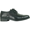 BRAVO Boy Dress Shoe KING-6KID Oxford Shoe School Uniform Black