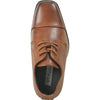 BRAVO Boy Dress Shoe KING-6KID Oxford Shoe School Uniform Cognac