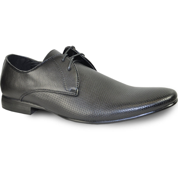 BRAVO Men Dress Shoe KLEIN-1 Oxford Shoe Black