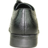 BRAVO Men Dress Shoe MILANO-1 Wingtip Oxford Shoe Black