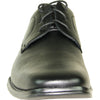 BRAVO Men Dress Shoe MILANO-4 Oxford Shoe Black