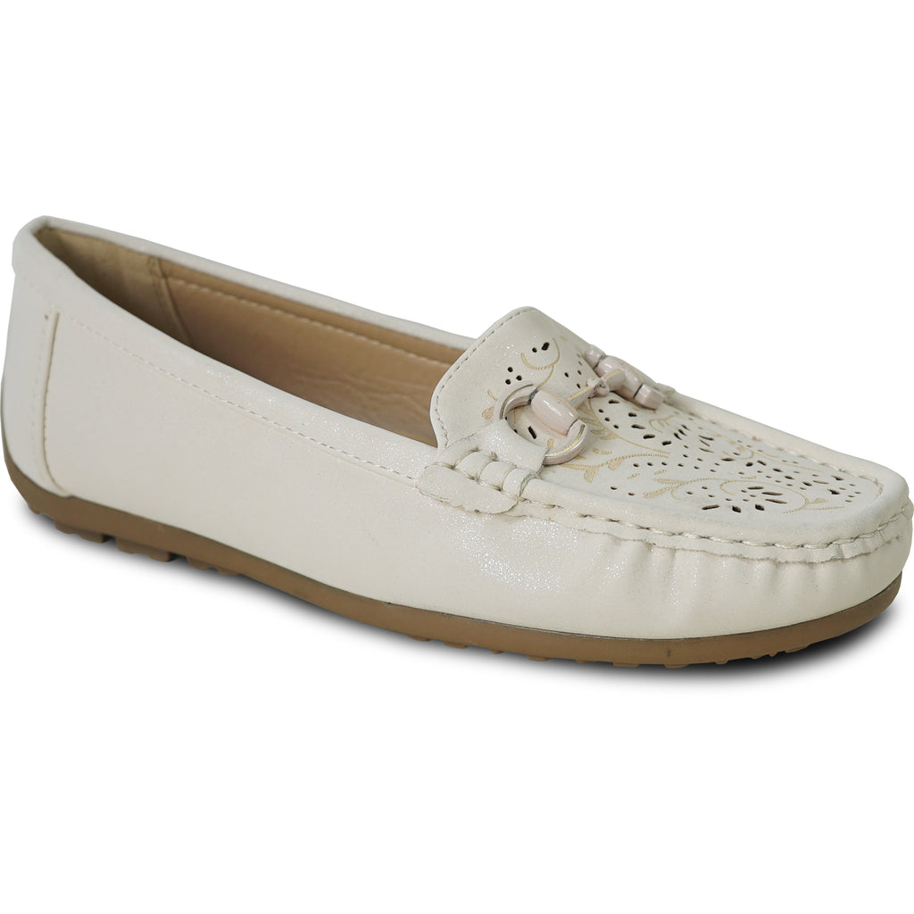 KOZI Women Comfort Casual Shoe ML3250 Flat Shoe Beige