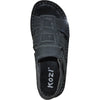 KOZI Men Leather Sandal NEW DIEGO-06 Black