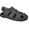 KOZI Men Leather Sandal NEW DIEGO-07 Black