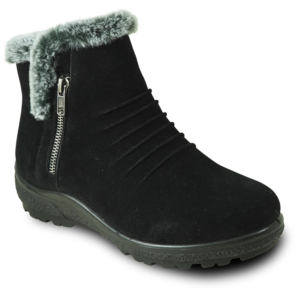 KOZI Canada Women Boot OY2551 Ankle Winter Fur Casual Boot Black