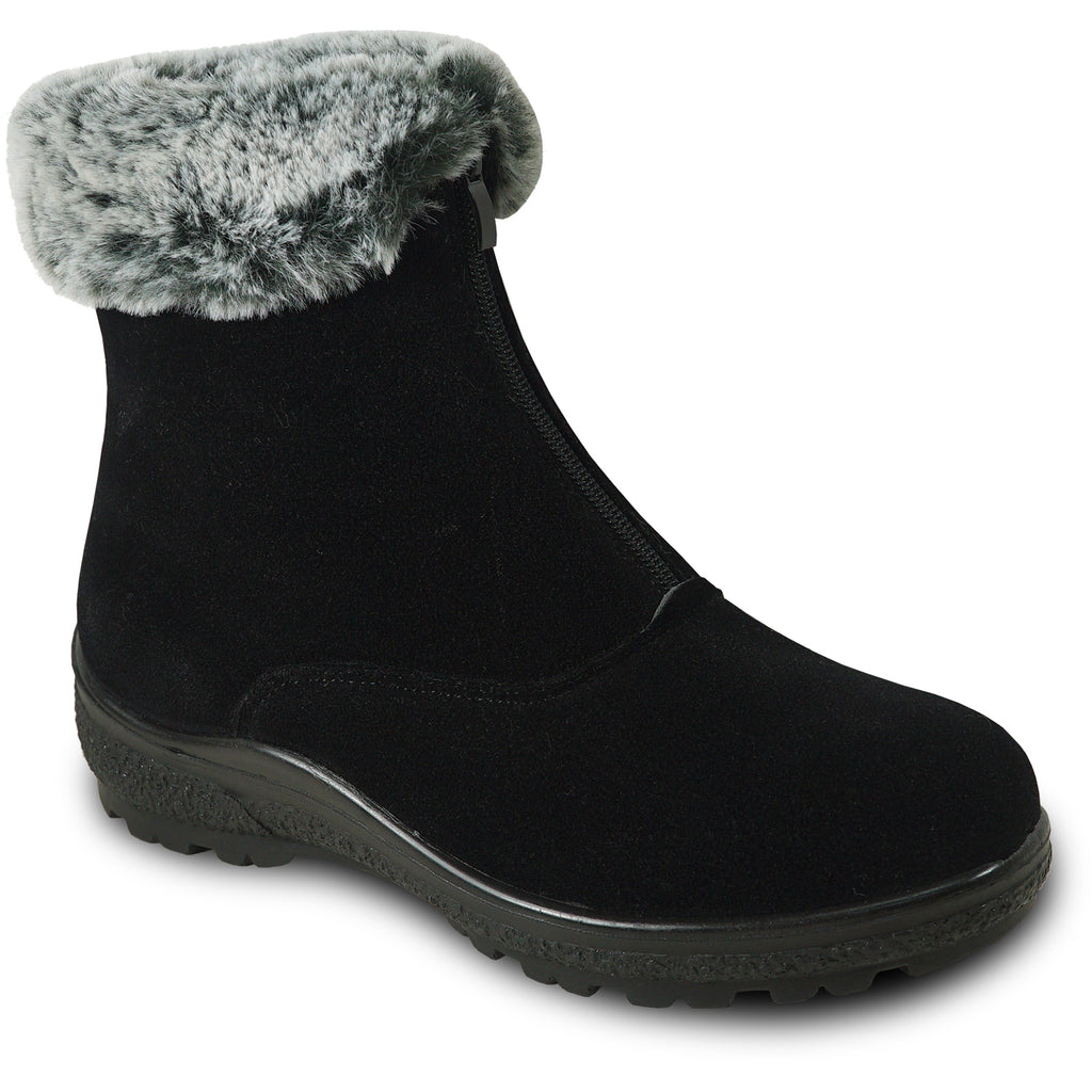 KOZI Canada Women Boot OY2554 Ankle Winter Fur Casual Boot Black