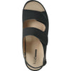 KOZI Women Comfort Casual Sandal OY3102 Wedge Sandal Black – Replaceable Orthopedic Footbed