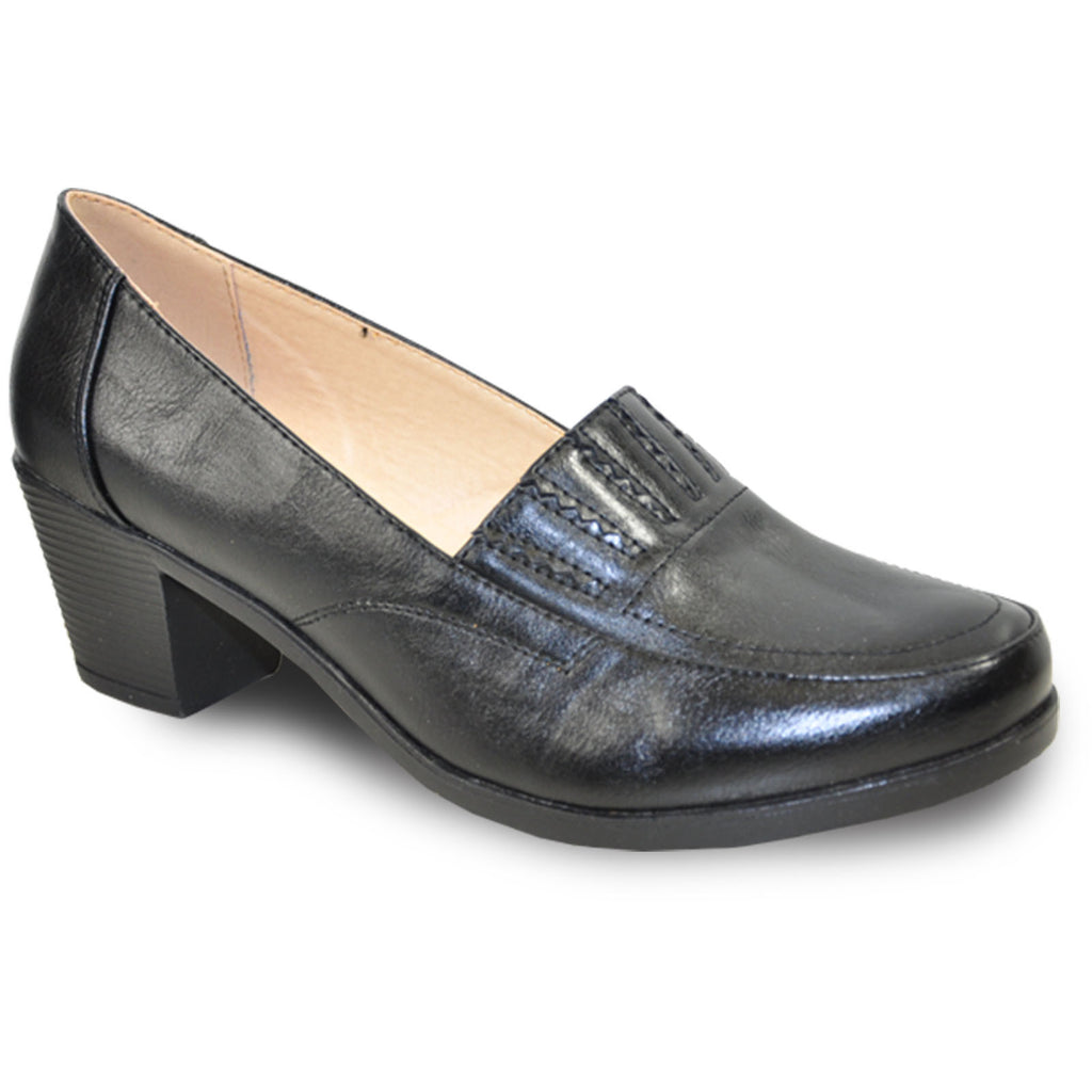 KOZI Women Dress Shoe OY5308 Heel Shoe Black