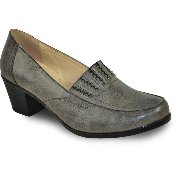 KOZI Women Dress Shoe OY5308 Heel Shoe Grey