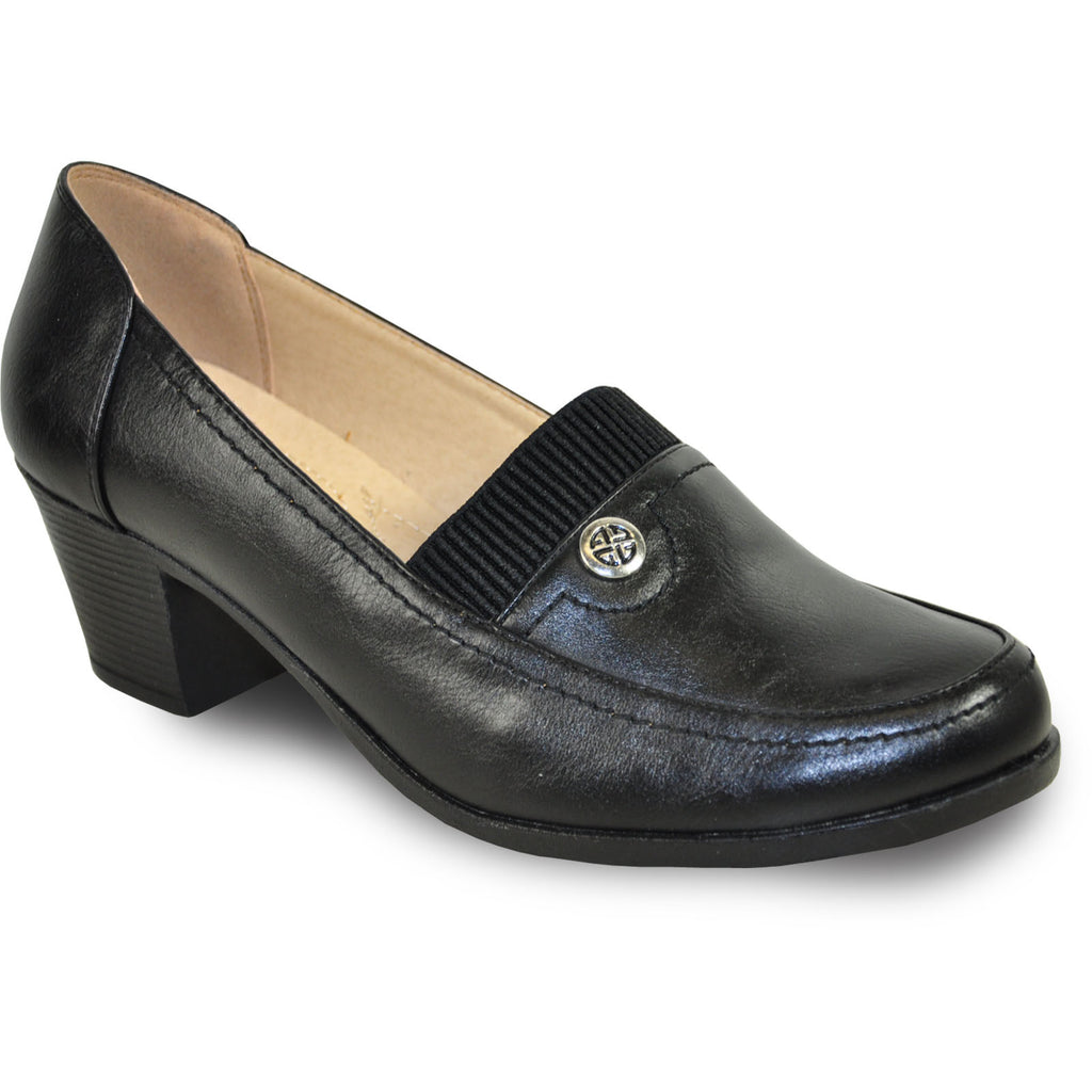 KOZI Women Dress Shoe OY6276 Heel Shoe Black
