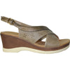 VANGELO Women Sandal PARKER Wedge Sandal Taupe