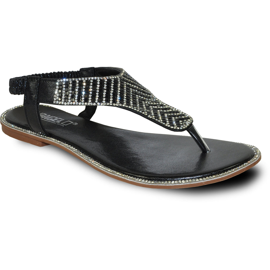 VANGELO Women Sandal ROBERTA-1 Flat Sandal Black