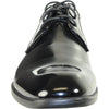 VANGELO Men Dress Shoe ROCKEFELLER Oxford Formal Tuxedo for Prom & Wedding Black Patent - Wide Width Available