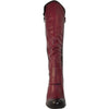 VANGELO Women Boot SD7408 Knee High Dress Boot Bordo Red