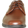 VANGELO Boy TUX-2KID Dress Shoe Formal Tuxedo for Prom & Wedding and School Uniform Cognac Brown Matte