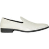 VANGELO Men Dress Shoe VALLO-3 Loafer Formal Tuxedo for Prom & Wedding Ivory Matte - Wide Width Available - Ortholite Insole