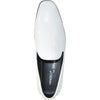 VANGELO Men Dress Shoe VALLO-3 Loafer Formal Tuxedo for Prom & Wedding White Matte - Wide Width Available - Ortholite Insole